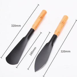 2 Stück Garden Blumenkelle - Pflanzkelle zum EIN- und Umpflanzen, Zum Einpflanzen und Umtopfen, Flexibler Einsatz, Ergonomischer Griff, aus Qualitätsstahl, Korrosionsschutz, Von HSYTEK