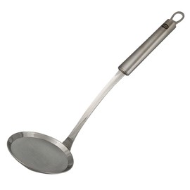 Dr. Oetker Schaum- und Abseihlöffel 33,5 cm, Abseihlöffel zum Kochen und Frittieren, entfernt Kerne und Schaumreste bei aufkochender Marmelade, besonders feines Sieb, (Farbe: silber), Menge: 1 Stück