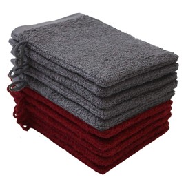 NatureMark NM-HT0829 Terry wash cloths, pack of 10, size 15 x 21 cm, 100% cotton.