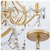 WUZUPS Crystal 5-Light Candle Chandelier Pendant Flushmount Ceiling Light Modern