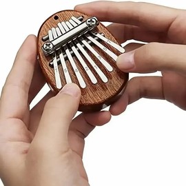 LinaLife 8 Key Mini Kalimba exquisite Finger Thumb Piano Marimba Musical good accessory Pendant Gift for Kids and Adults and Beginners,Pocket Musical