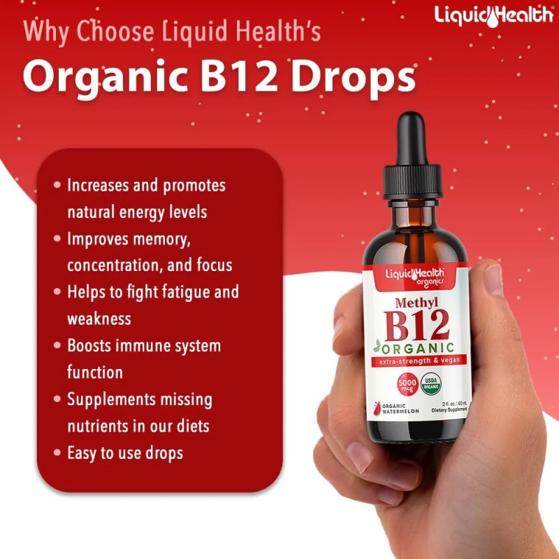 Kit Diario Vegano Liquidhealth Vitaminas Líquidas Orgánicas