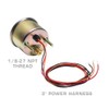 GlowShift 200 PSI Mechanical Air Pressure Gauge - White Dial