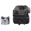 Fyearfly StihlTS400 Cylinder Piston Kit, Original Replacement 49mm Cylinder Piston+Air