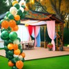 XIKSXITN 12inch Green Orange Balloons with Green Orange Confetti Balloons