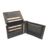 Lemasi Biker Wallet with Chain Natural Hunter Leather Wallet with