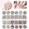 5600 pezzi di strass per nail art, 36 colori con