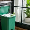 YIKIADA 10 Pack Recycle and Trash Clear Stickers 3×3 Inches