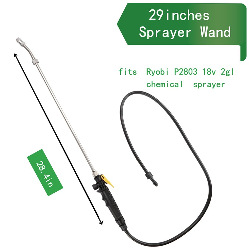 VANPET Replacement Sprayer Wand for Ryobi, Stainless Steel Sprayer Wand