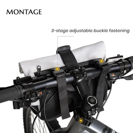 Caracaleap Compact and Versatile 2-in-1 Handlebar Bag Bicycle, Waterproof Bicycle Front Handlebar Bag for Mountain Road Bikes