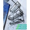 HapiRm Bathroom Hanging Shower Caddy - Rustproof & Waterproof Shower