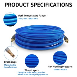 10M High Pressure K2-K7 Series Replacement Hose for Karcher Extension Pressure Washer Hose Click Type Plug Quick Connector