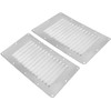 YaeMarine Stainless Steel 4-Pack 5" x 9" Stamped Louvered Vent