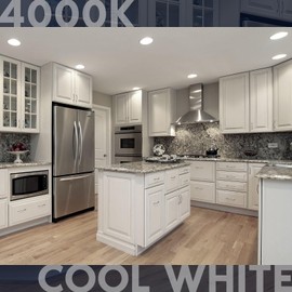 LUXRITE BR40 LED Light Bulbs, 85W Equivalent, 4000K Cool White, Dimmable, 1100 Lumen, LED Flood Light Bulb, 13W, E26 Medium Base, Indoor/Outdoor - Perfect for Office and Recessed Lighting (12 Pack)