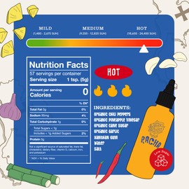 Racha Organics Sriracha Hot Sauce - USDA Organic Sriracha Sauce Made with Estate-Grown Thai Chili Peppers - Low-Sugar, Non-GMO, Gluten Free, Keto Friendly - 10oz - Made in Thailand