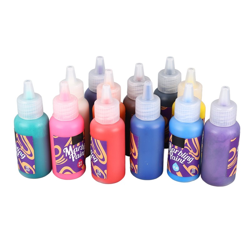 12 Colors Water Marbling Paint Kit for Girls Boys Marbling