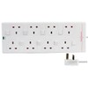 PRO ELEC PRO ELEC PELB1929 5m 8 Way Individually Switched Surge Protected Extension Lead, White