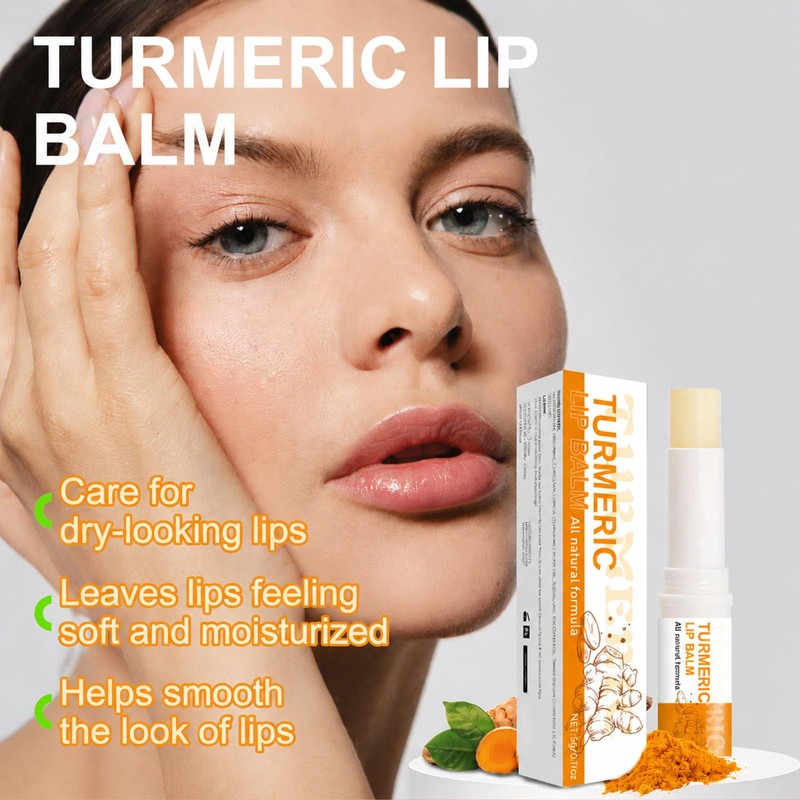 INSEEK Turmeric and Lemon Lip Scrub and Turmeric Lip Balm