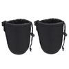 COHEALI 2Pcs Neoprene Camera Lens Pouch for DSLR Lenses Shockproof