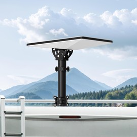 Starlink Mini Stand,Clamp-Style RV Pole Mount,Adjustable 160 Degrees,Comes with Starlink Mini Pipe Adapter, Adjustable for Mounting on Vehicles, RVs,Ladders,and Yachts