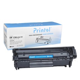 Printel Compatible Replacement for HP 12A / Q2612A Toner Cartridge Works with HP Laserjet Printer Series
