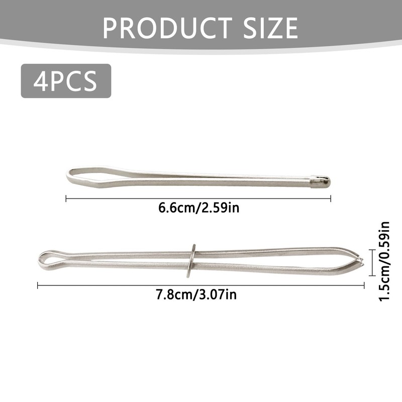 Hopzab 4 Pcs Bodkin Needles, Threader Tool for Sewing &