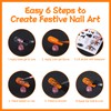 Halloween Nail Art Stickers Decals - 6 Sheets Pumpkin Ghost