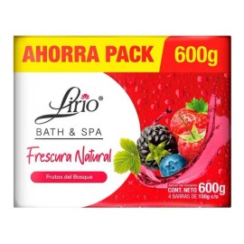 Jabón Lirio Frutos Bosque Caja Barras 150g Piel Hidratada