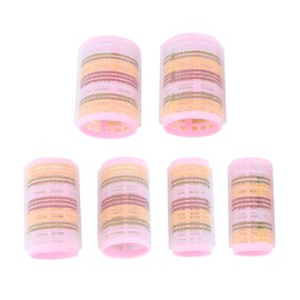FOMIYES 6pcs Fashionable Curling Hair Stick Durable Plastic Rollers for Effortless Curls Lightweight Hairdressing Tools for Women and Girls Pink
