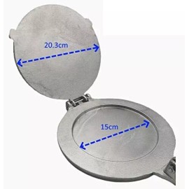NoBrand Cast Aluminum 15cm Hamburger And Gorditas Meat Press Prensa Para Carne De Ham...