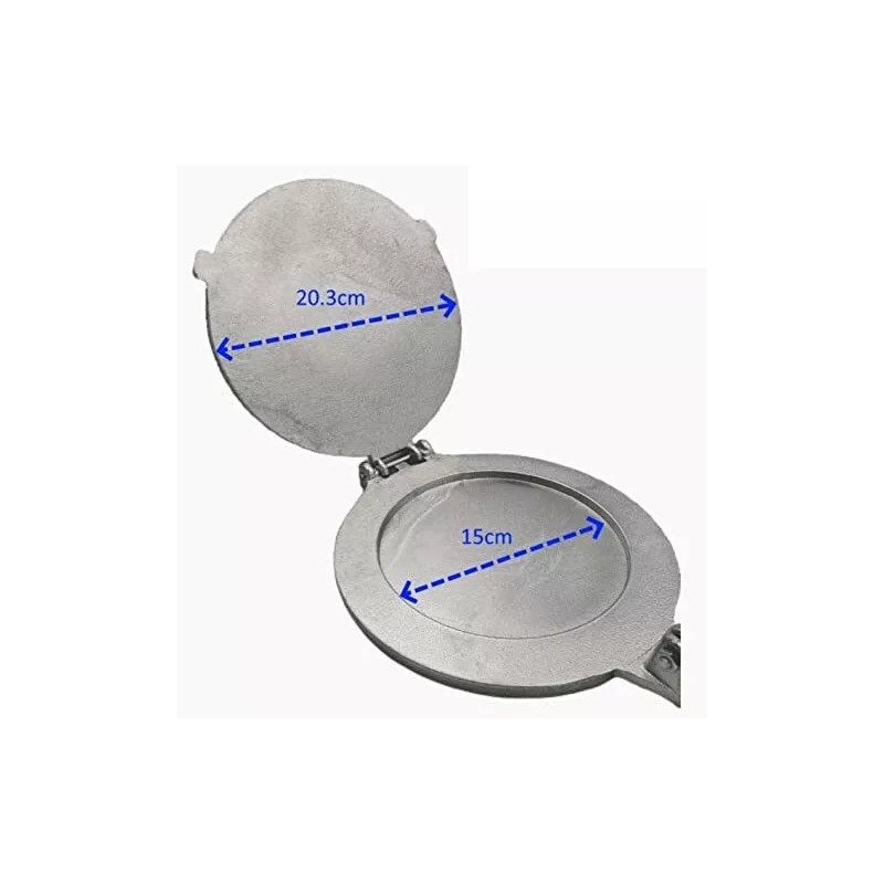 NoBrand Cast Aluminum 15cm Hamburger And Gorditas Meat Press Prensa