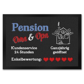 Pension Grandma and Grandpa Doormat in 35 x 50 cm as a Gift for the Beloved Grandparents Who Can't Refuse a Wish Grandma Grandpa Door Mat