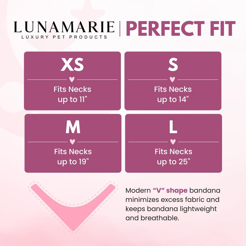 LunaMarie - Luxury Pet Birthday Bandanas -Premium & Silky Poly