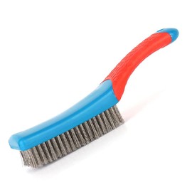 1 Pcs Wire Brush Gas Stove Brass Wire Brushes Advanced Plastic Handle Cooktop Brush for Pot Pan Household Cleaning Tools