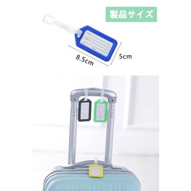 DFsucces Luggage Tags, Name Tags, Luggage Tags, Bag Name Tags, Suitcase Tags, Nameplates, Label Names, Plastic Labels, Anti-Lost, Travel and Business Trip, Set of 10