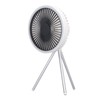 Tripod Desk Fan with Light USB Rechargeable Battery Operated 3