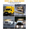 HLAUTO 6Z4J Emergency Dash Strobe Lights: 2x16.8 inch Amber White