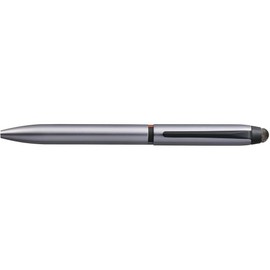 三菱鉛筆 3色ボールペン&タッチペン ジェットストリームスタイラス 回転繰り出し式 0.5 シルバー 書きやすい SXE3T18005P26