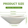 18 Inch Ceramic Bonsai Planter Pot with Drainage Hole, Glazed