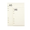 A6 Personal Binder Refills Lined Paper, Planner Inserts of Rulled