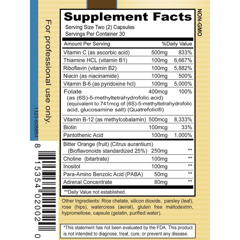 Priority One Vitamins Stress B & C 60 Capsules -