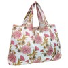 allydrew Large Foldable Tote Nylon Reusable Grocery Bag, Vintage Chrysanthemums