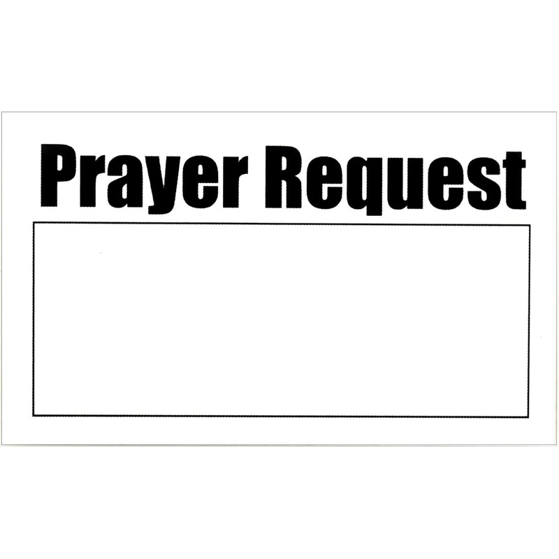 ARBEIT Prayer Request cards (2 x 3.5 In, 500-Pack)
