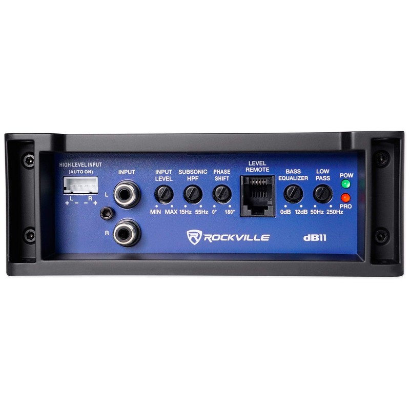 Rockville dB11 1400W Peak/350W RMS Mono 2-Ohm Class-D Car Amplifier,