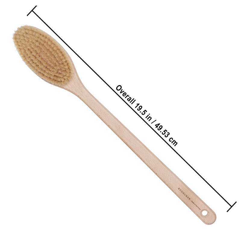 Redecker Beechwood Bath and Shower Brush, 100% Made in Germany,