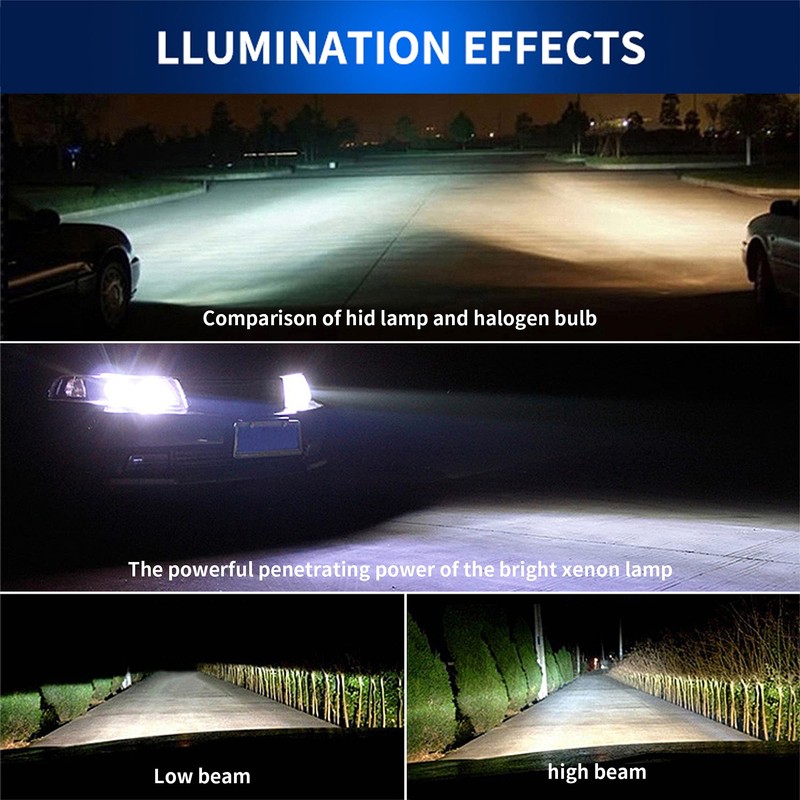 YUANZHENG D2H Bulbs Conversion Kit with Ballasts for Projector Headlights