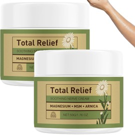 Magnesium Cream, Fast Absorbing, Non Greasy Hydrating Lotion, Gentle Formula, for Daily Body Care Cream, 50 g/1.76 oz (2 Pcs)