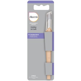 Harris Seriously Good Fitch Paint Brushes | Pack Of 3 | Cutting In, Precision & Control | Hobby & Craft | 0.5", 0.75", 1