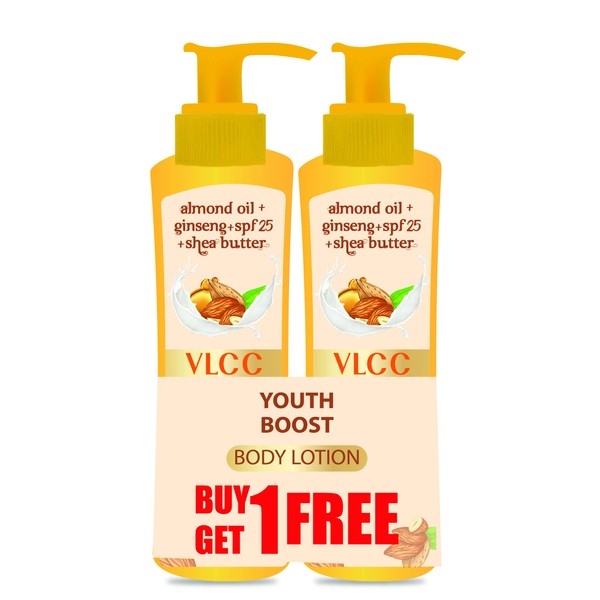 VLCC Youth Boost Body Lotion SPF 25| PA+++ (Buy 1 Get 1)(Each 400ml)