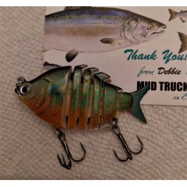 Unbranded 2.5" Multi Jointed Bass Fishing Lure Bait Crank Lifelike Panfish bowfin pike